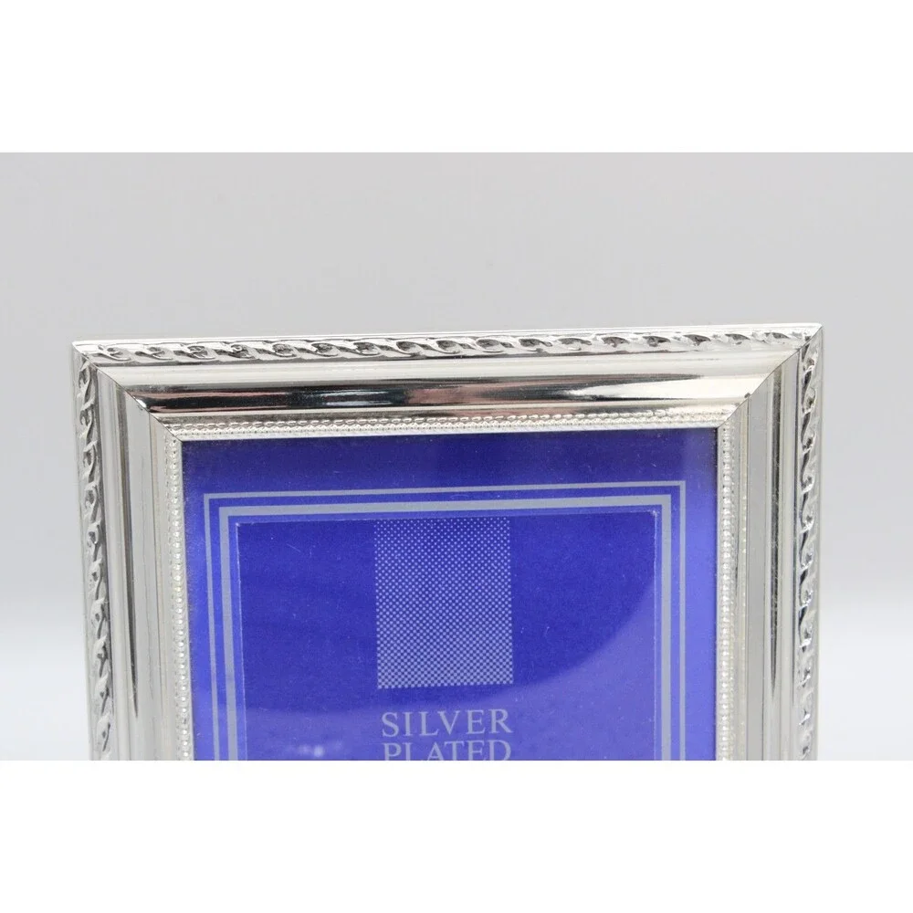 Vintage Silver Plated Picture Frame 5x7 Photograph Hand Polished Lacquer Coated